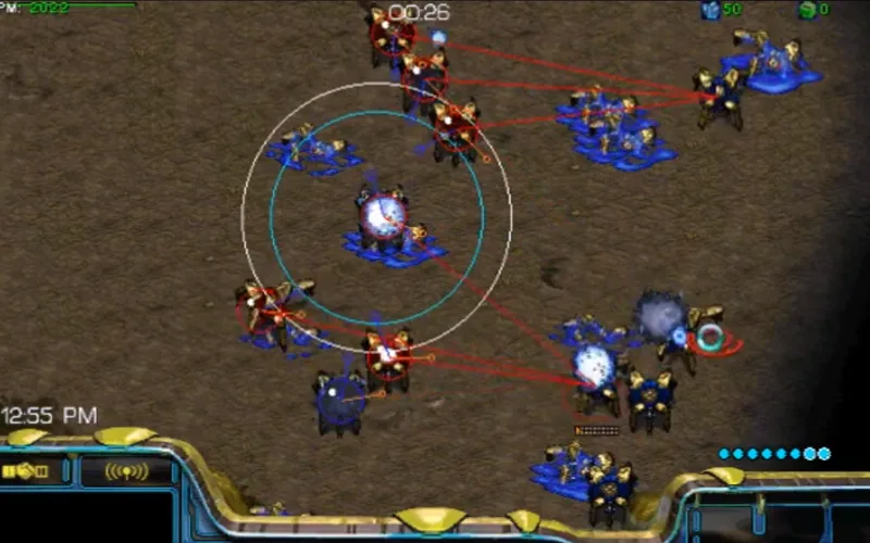 Starcraft AI bot screenshot